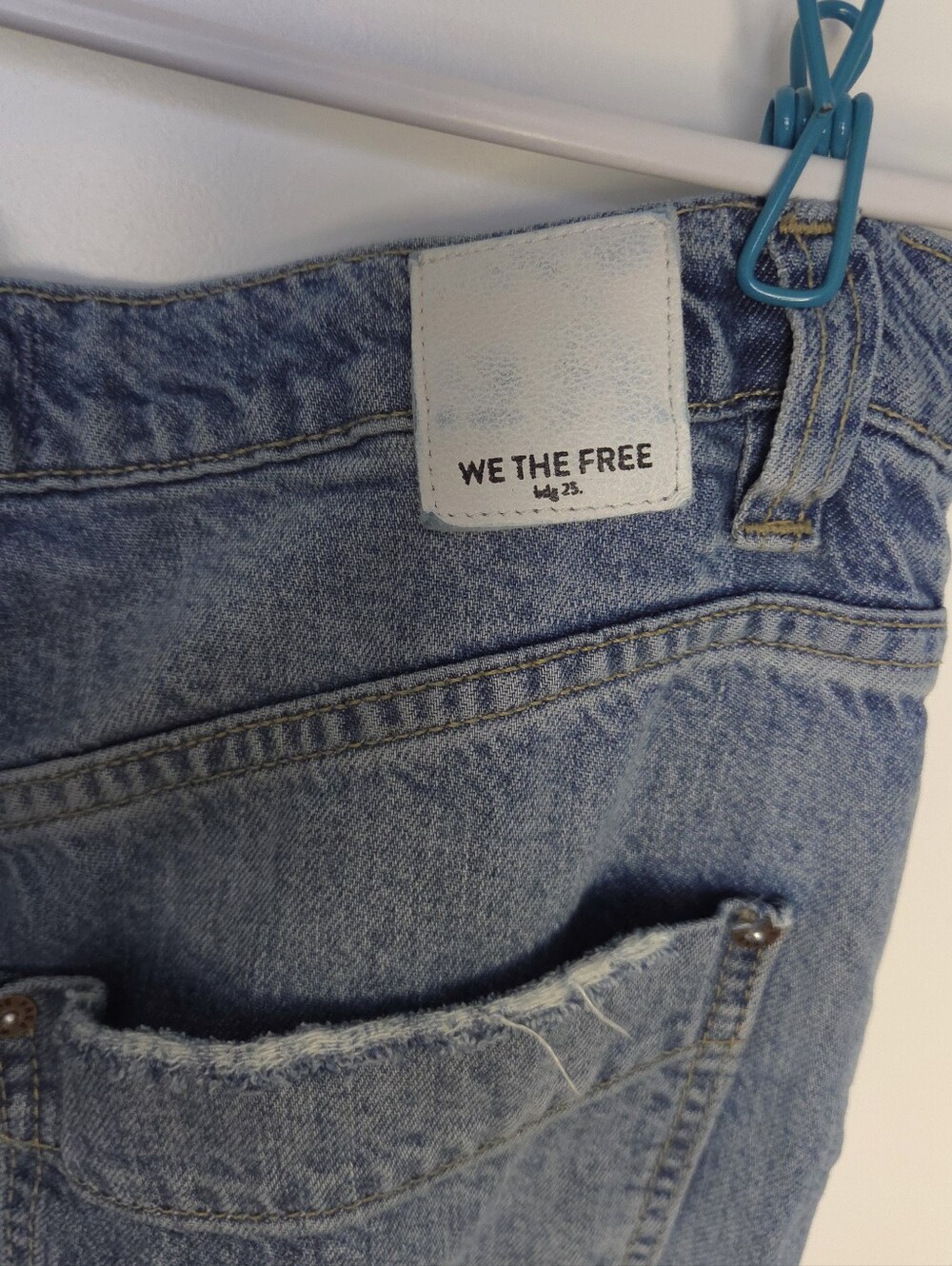 We The Free Light Blue Wide-Leg High-Rise Slouchy Jeans. Size 30. #SW - Picture 8 of 12